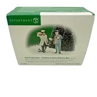Photo of Department 56 City Professions Postman & Dairy Delivery Man #58965