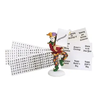 Photo of Dept 56 Hear Ye Hear Ye #55523 Joker Jester Heritage Village Accessory New