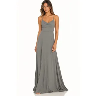 Photo of Show Me Your Mumu Gray Godshaw Goddess Cross Back Maxi Dress NWT Size Small