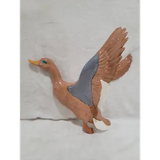 Photo of Vintage Hand Painted Ceramic Mallard Ducks Set of 2 (1970s) Male and Female