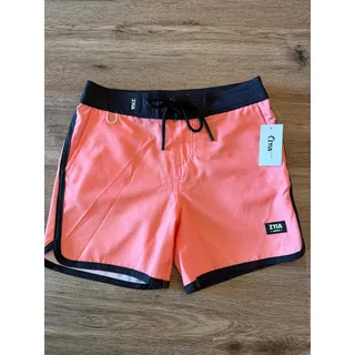 Photo of Zyia Active Boys Bright Coral Board Shorts Swim Trunks Size 12-14
