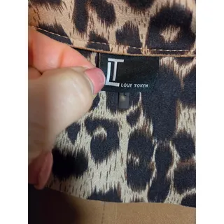 Photo of Love Token Leopard Print Belted Coat 