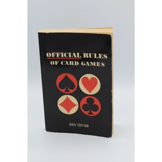 Photo of Vintage Official Rules of Card Games 60th Edition Paperback Game Night