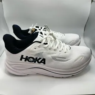 Photo of HOKA One One Clifton 10 White Black Running Shoes | Men's Size 10 D US | New
