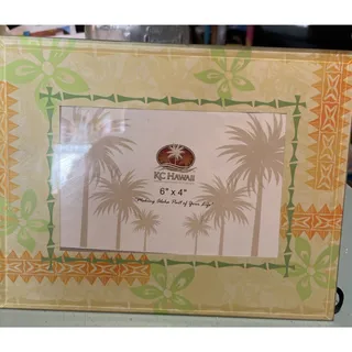 Photo of KC Hawaii Island 4"x 6" picture Glass 2D Photo Frame Aloha Hawaii tropical