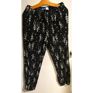 Photo of Old Navy Men's M Halloween Skeleton Graphic Print Drawstring Pajama Pants