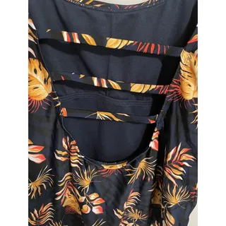 Photo of OP Ocean Pacific Womens One Piece Swimsuit Women’s XL Floral tropical Strappy