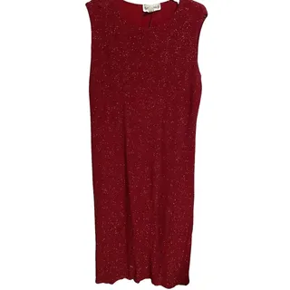 Photo of Ronni Nicole Women's Plus 24 Red Sparkle Dress sleeveless party maxi glitter