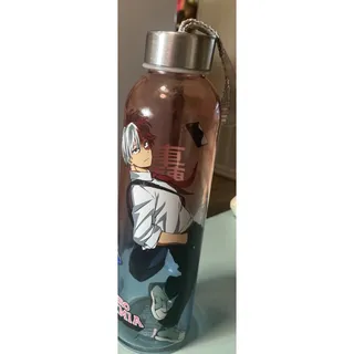 Photo of My Hero Academia Glass Water Bottle Shoto Todoroki 16oz Funimation used once