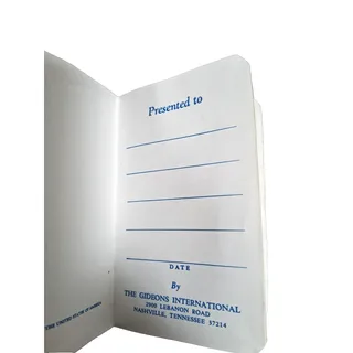 Photo of Vintage Gideons Pocket New Testament Bible Psalms & Proverbs - Brown
