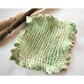 Photo of Set of 3 Handmade Dish Rags for Reusable Kitchen Cleaning or Crocheted Trivet