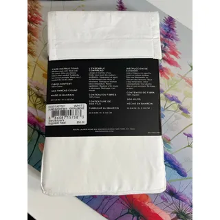Photo of Lauren Ralph Lauren Pair Cottin King Suze Pillowcases White New