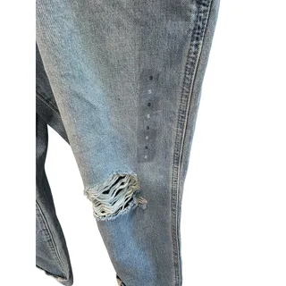 Photo of Gap Denim Women's Overalls Size Small NWT Distressed Light Wash 100% Cotton