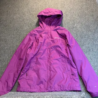 Photo of Columbia Omni-Tech Womens Purple Hooded Waterproof Rain Jacket Coat Size M