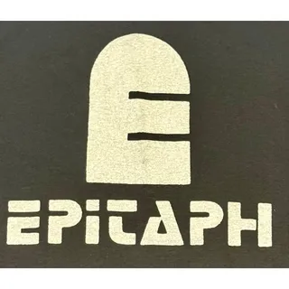 Photo of VTG Epitaph Records Logo T-Shirt S Cinder Block Punk Band 