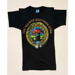 Photo of Vintage 1996 Allman Brothers Band Summer Tour T-Shirt Black 100% Oats Tagged XL