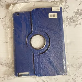 Photo of New Ipad 2 3 4 360 Navy Blue Faux Leather Tablet Case