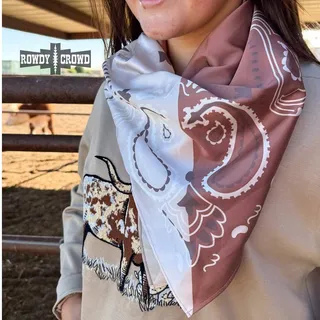 Photo of South Valley Wild Rag | Boho Western Silk Scarf