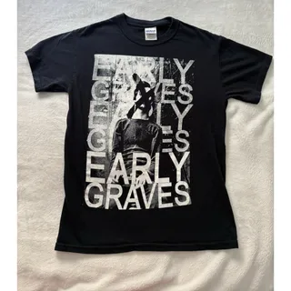Photo of Early Graves Band Merch T-Shirt Black Y2k Metal Men's Sz SM Vintage RARE