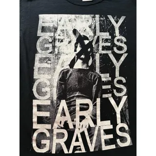 Photo of Early Graves Band Merch T-Shirt Black Y2k Metal Men's Sz SM Vintage RARE
