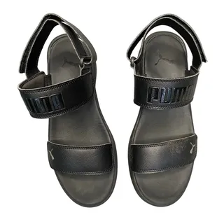 Photo of Puma Sandals Women Sz 8 Black Back Strap
