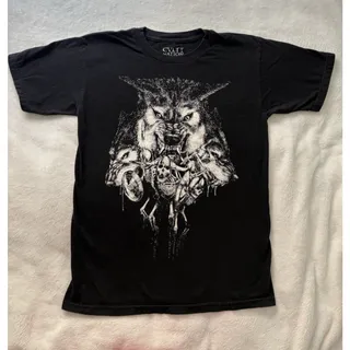 Photo of CVLT NATION Hell Awaits Merch Tee 2012 SM Black Vintage Death Doom Metal RARE