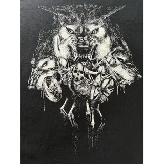 Photo of CVLT NATION Hell Awaits Merch Tee 2012 SM Black Vintage Death Doom Metal RARE