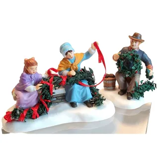 Photo of Dept 56 Dickens Village Decorating With Holiday Greenery Accessory Set