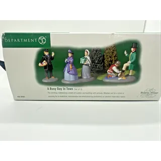 Photo of Department 56 Dickens Village A Busy Day In Town Set of 3 Figurines 58581