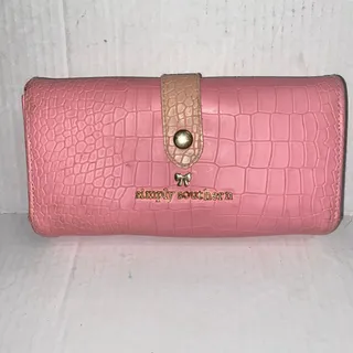 Photo of Simply Southern Pink Reptile Textured Faux Leather Wallet 