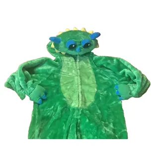 Photo of Dragon/ Dinosaur Plush Kids Bodysuit Pajamas/Costume Size: L