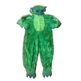 Photo of Dragon/ Dinosaur Plush Kids Bodysuit Pajamas/Costume Size: L