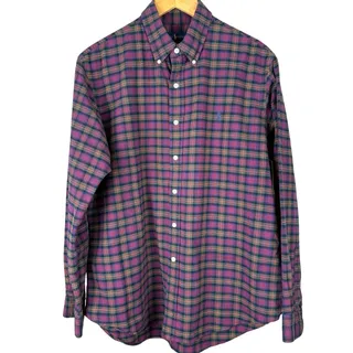 Photo of Ralph Lauren Polo plaid button down shirt men’s large custom fit