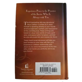 Photo of "Jesus Calling: Enjoying Peace in His Presence" by Sarah Young.