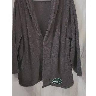 Photo of NFL New York Jets Women’s Sleepwear Robe Wrap Top 3XL Gray Long Sleeve with Pockets