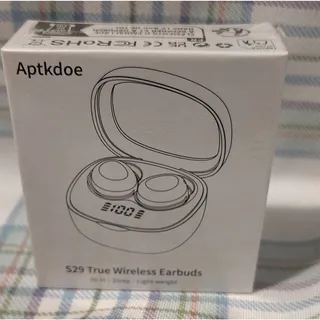 Photo of Bluetooth Ear-Hook In-Ear Earbuds IPX7 Waterproof Noise Cancel Beige