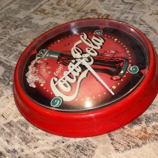 Photo of 14.25” Coca Cola Round Clock - Icon on Ice - Advertising Clock - Clock Works
