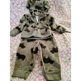 Photo of Child Of Mine, Fleece Bear Matching Jacket And Pants, 3-6 Months