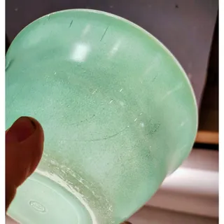 Photo of McKee Glass Company Vintage Milk Glass Kitchen Bowl 1930-1940