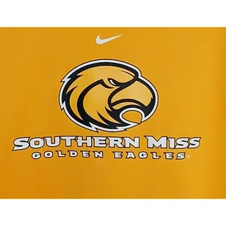 Photo of Nike Therma FIT Southern Miss Golden Eagles Sweatshirt Men XL Yellow Vintage Y2K