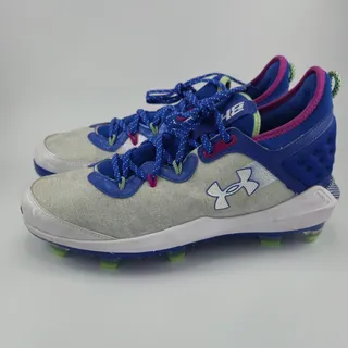 Photo of Under Armour Harper 8 baseball Elite TPU Men's Size 12 Blue Gray Baseball Cleats