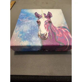 Photo of Mini Moo Canvas "Roxie" Print by Valerie Miller from Steel Cow 6"x6"