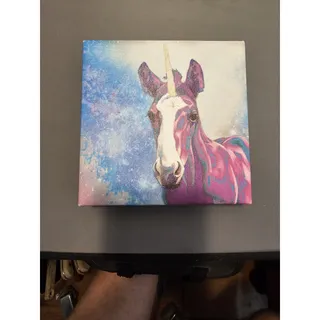 Photo of Mini Moo Canvas "Roxie" Print by Valerie Miller from Steel Cow 6"x6"