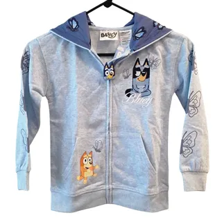 Photo of NWT Bluey Girls Zip-Up Hoodie S 6/6X