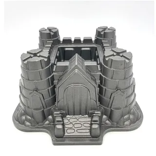 Photo of Nordic Ware Cast Aluminum Castle Bundt Cake 10 Cup Baking Pan USA