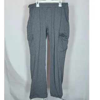 Photo of No Comment Gray Stretch Cargo Jogger Pants - Size Large
