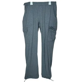 Photo of No Comment Gray Stretch Cargo Jogger Pants - Size Large