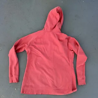 Photo of The North Face Dome Logo Salmon Coral Pink Full Zip Up Hoodie Sweatshirt XL
