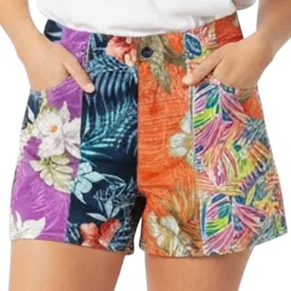 Photo of Mother x Carolyn Murphy Recycled Hawaiian Board Shorts High Waist size M NEW Tag
