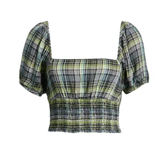 Photo of BP. Square Neck Smock Crop Top in Multi, Size M
